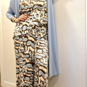 Chaqueta larga punto fino